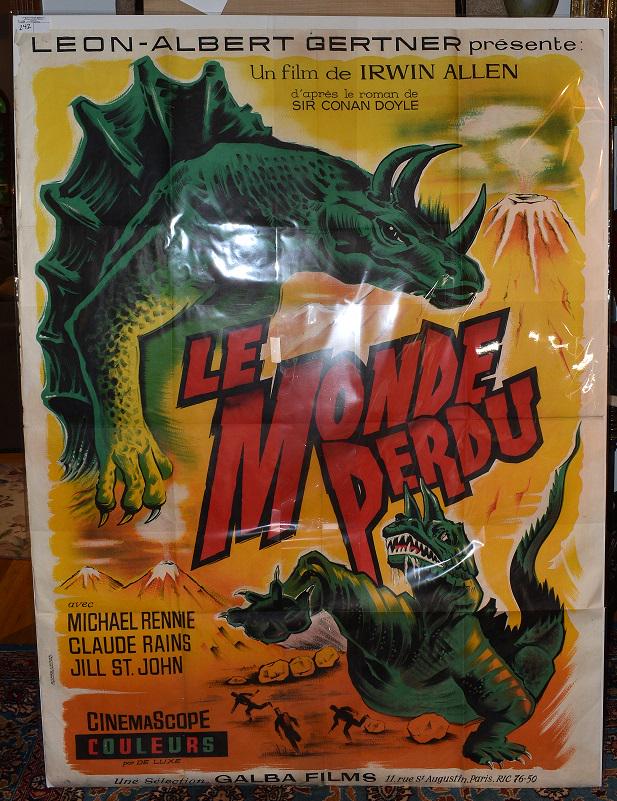 VINT. MOVIE POSTER "LE MONDE PERDU" (THE LOST WORLD) (1 of 6)