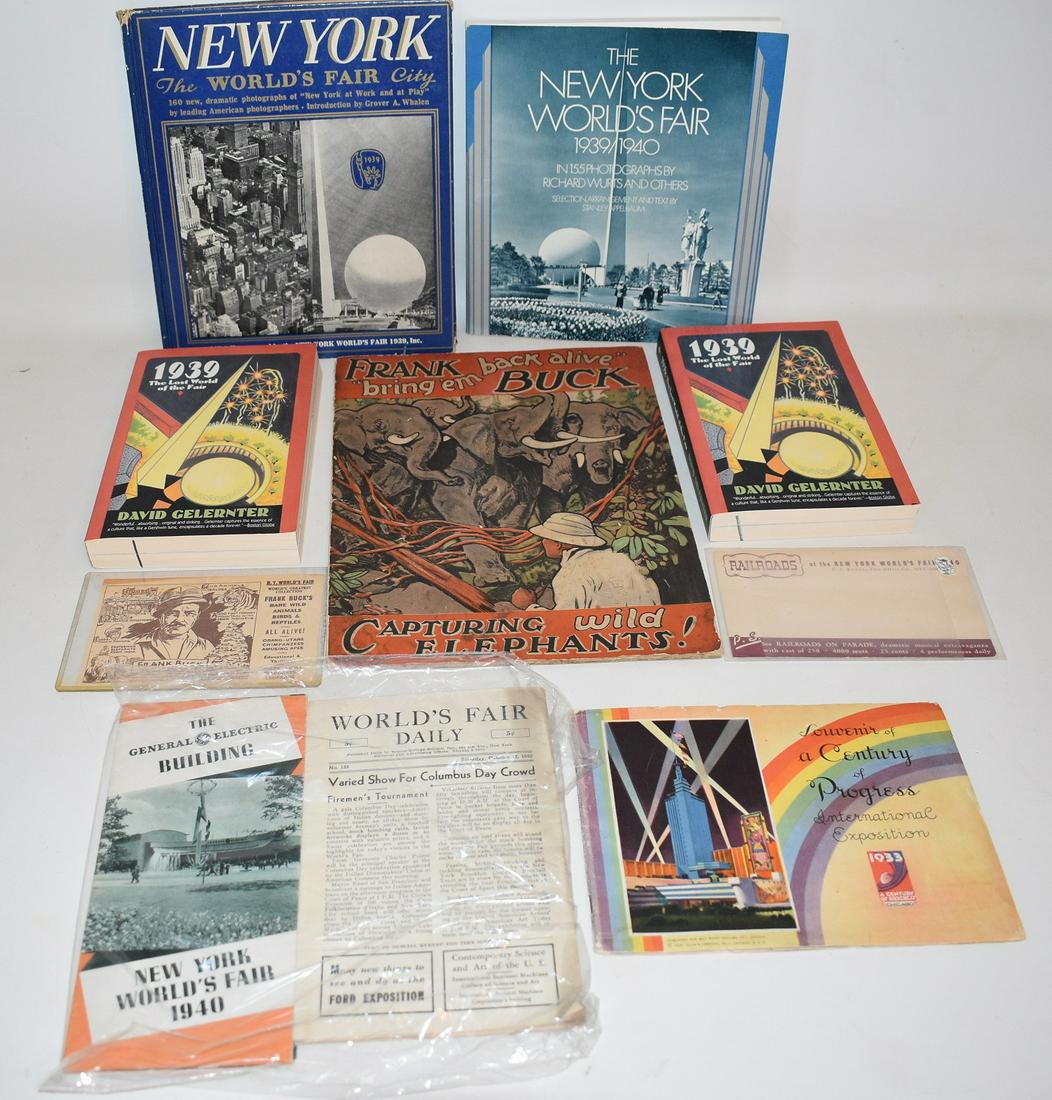 LOT ASST. WORLDS FAIR ITEMS INCL. BOOKS & MAGAZINES (1 of 8)