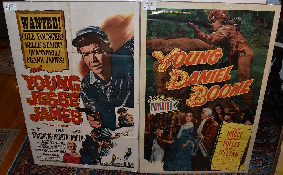 VINT. MOVIE POSTERS INCL. YOUNG JESSE JAMES (1 of 13)