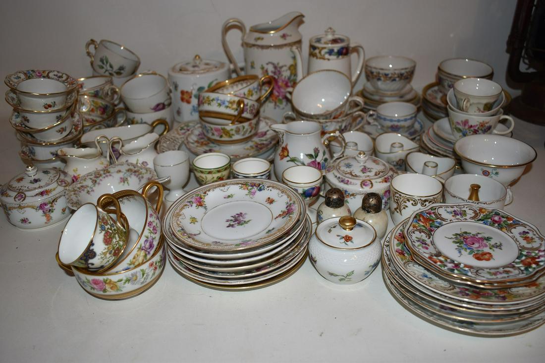 LARGE LOT ASSORTED CHINA INCL. DRESDEN, MEISEN (1 of 16)