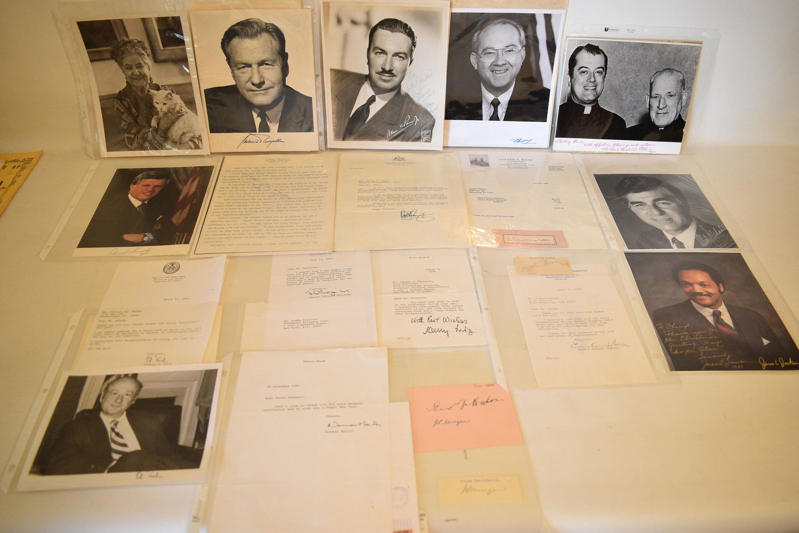 (18) AUTOGRAPHS INCL. CARDINAL CUSHING (1 of 17)