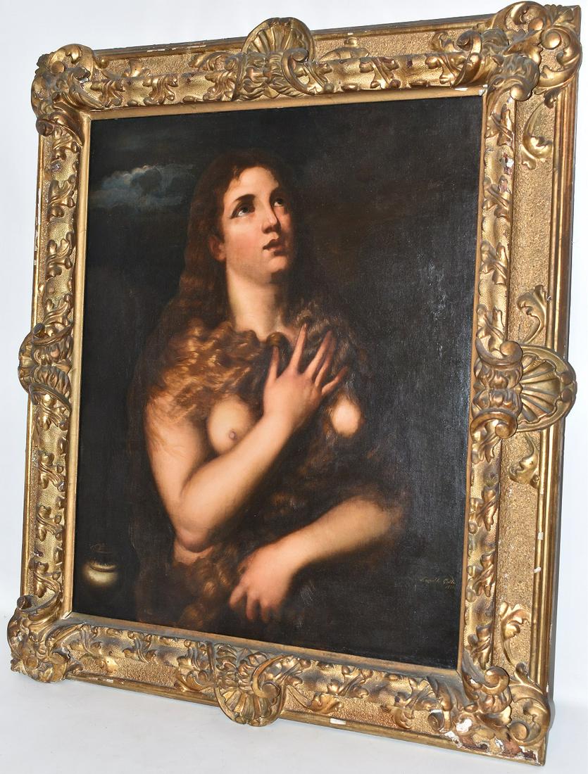 O/C OLD MASTER STYLE MARY MAGDALENE W/ FINE GILT FRAME (1 of 17)