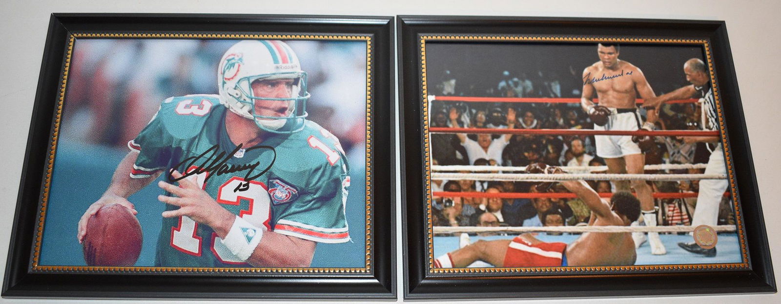 LOT (2) DAN MARINO/MUHAMMAD ALI SIGNED PHOTOS, W/COA (1 of 8)