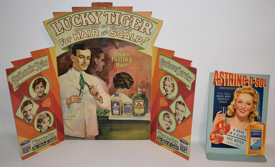 2 VINT. ADVERTISING INC. LUCKY TIGER HAIR & SCALP TONIC (1 of 16)