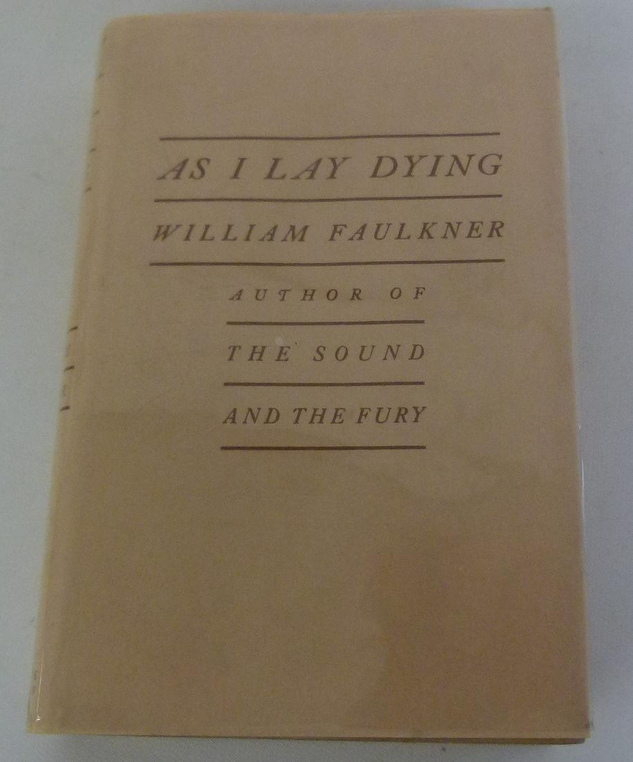 VOL. AS I LAY DYING-WILLIAM FAULKNER, JONATHAN CAPE: VOL. AS I LAY DYING-WILLIAM FAULKNER, JONATHAN CAPE: HARRISON SMITH, C. 1930 (NEW DUST JACKET)