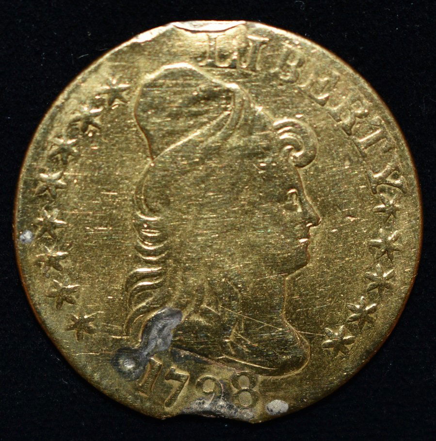 1798 CAPPED BUST $5 GOLD COIN (1 of 10)