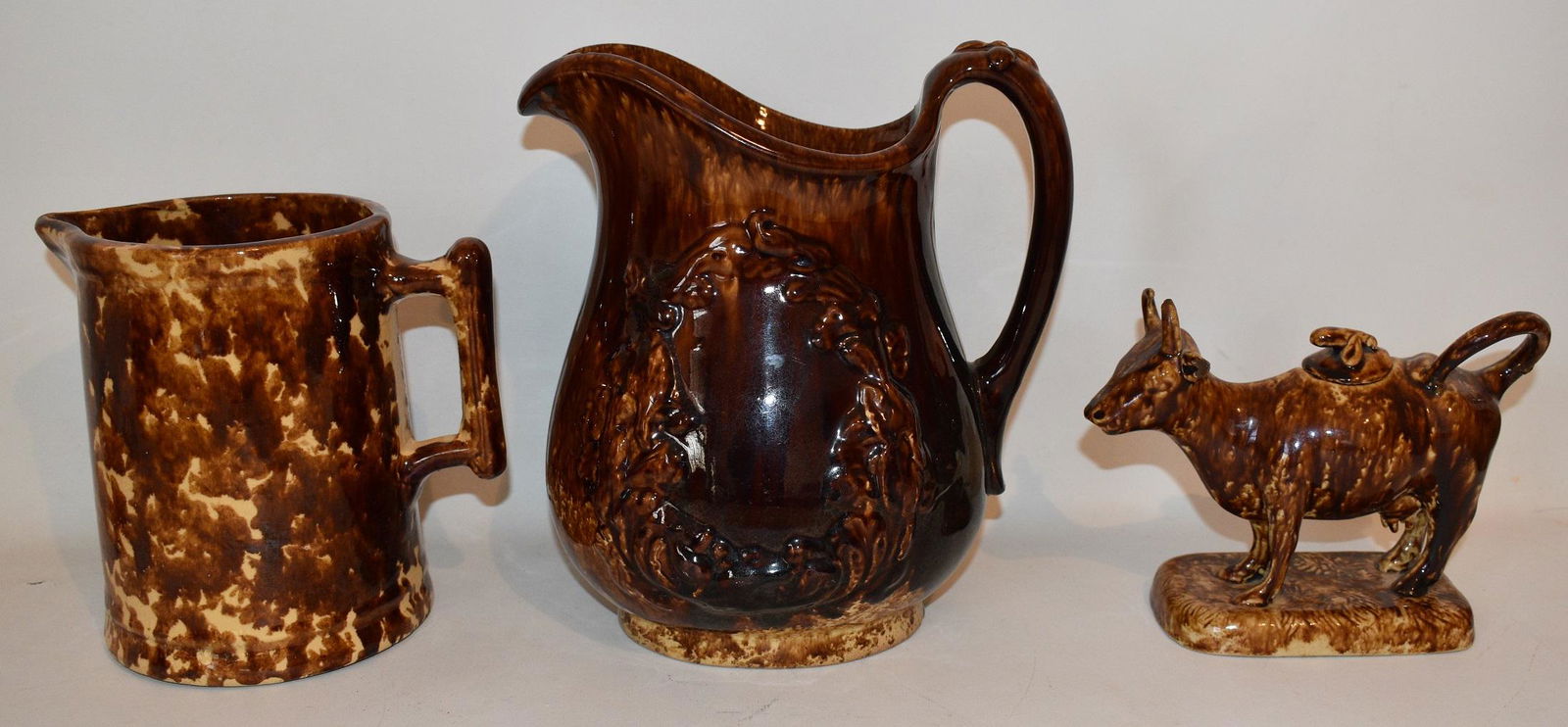 LOT (3) BENNINGTON VERMONT GLAZED POTTERY (1 of 20)