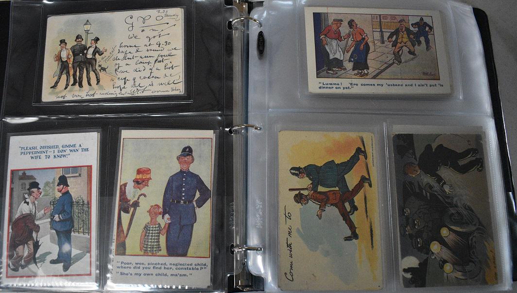 APPROX. 162 ASST. POLICE POSTCARDS, 20TH C. (1 of 19)