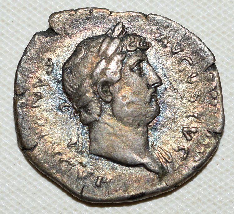 HADRIAN, AD 117-138 ROMAN EMPIRE AR DENARIUS, VF (1 of 8)