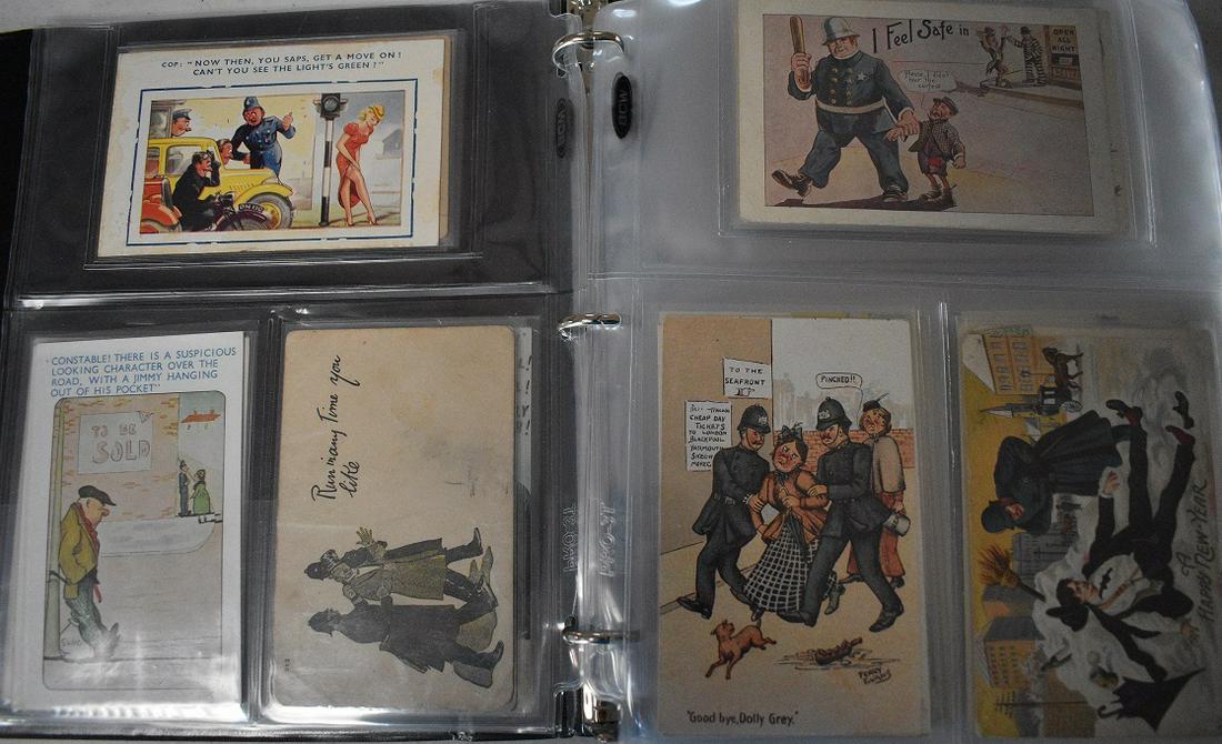 APPROX. 184 ASST. POLICE POSTCARDS, 20TH C. (1 of 19)