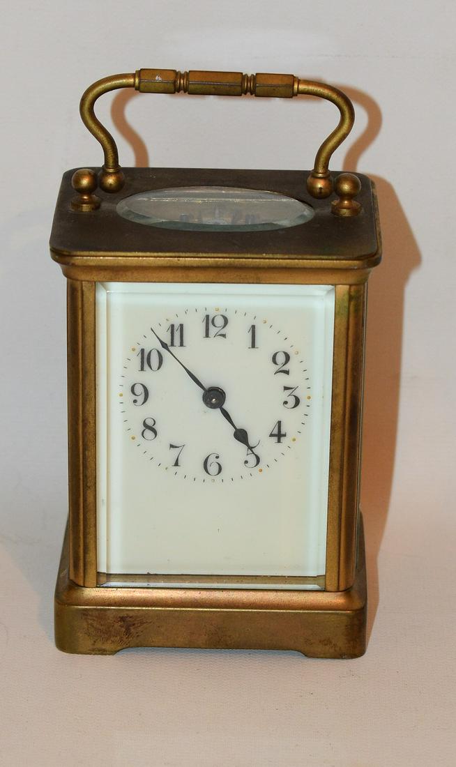 FRENCH CRYSTAL REGULATOR MINI CLOCK W/OPEN ESCAPEMENT (1 of 13)