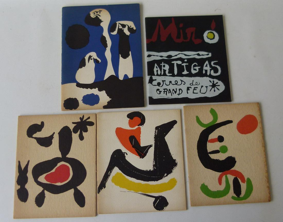 RARE CATALOGS INCL. (4) JEAN MIRO 1946-1958 W/ MARINI (1 of 15)