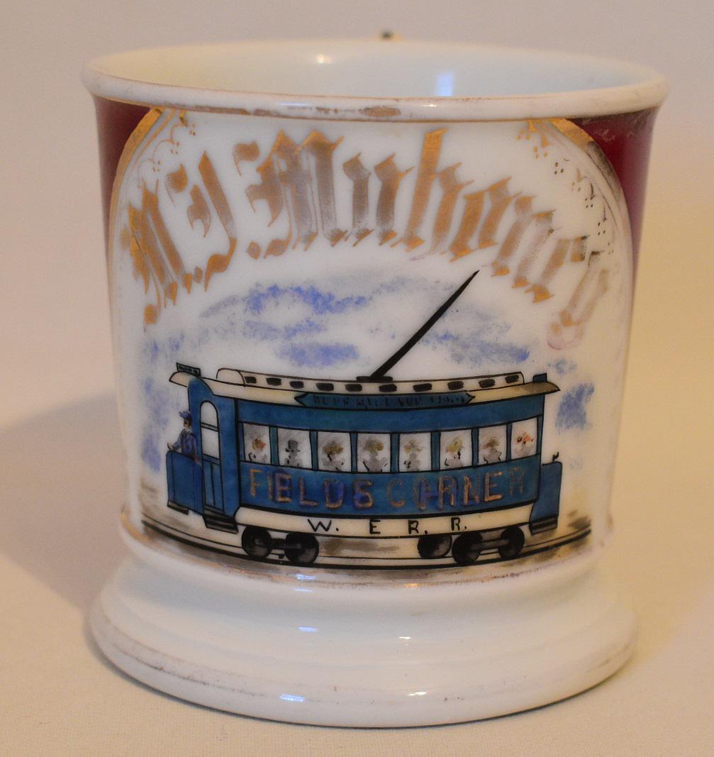 M.F. MAHONEY OCCUPATIONAL SHAVING MUG FIELDS CORNER (1 of 9)