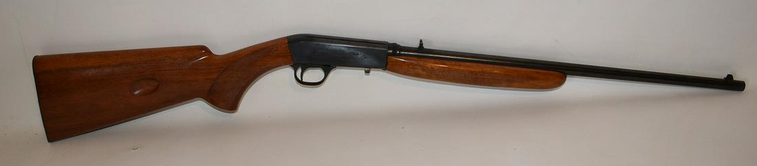 BROWNING ARMS .22 CAL. LR SEMI-AUTOMATIC RIFLE: BROWNING ARMS .22 CAL. LR SEMI-AUTOMATIC RIFLE (MADE IN BELGIUM) PRE-64, SERIAL #3T67135, BBL. 18 1/2" **NICS CHECK REQUIRED**