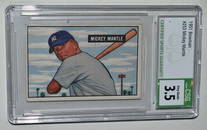 BOWMAN 1951 MICKEY MANTLE ROOKIE CARD #253