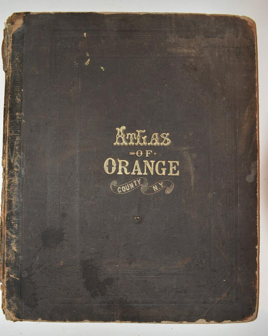 VOLUME ORANGE COUNTY ATLAS BY F.W. BEERS 1875, COMPLETE (1 of 8)