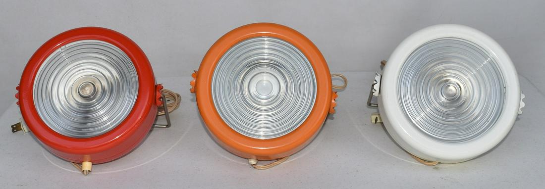 LOT (3) MID CENTURY COLORED SPOT LIGHTS, C. 1960/70 (1 of 5)