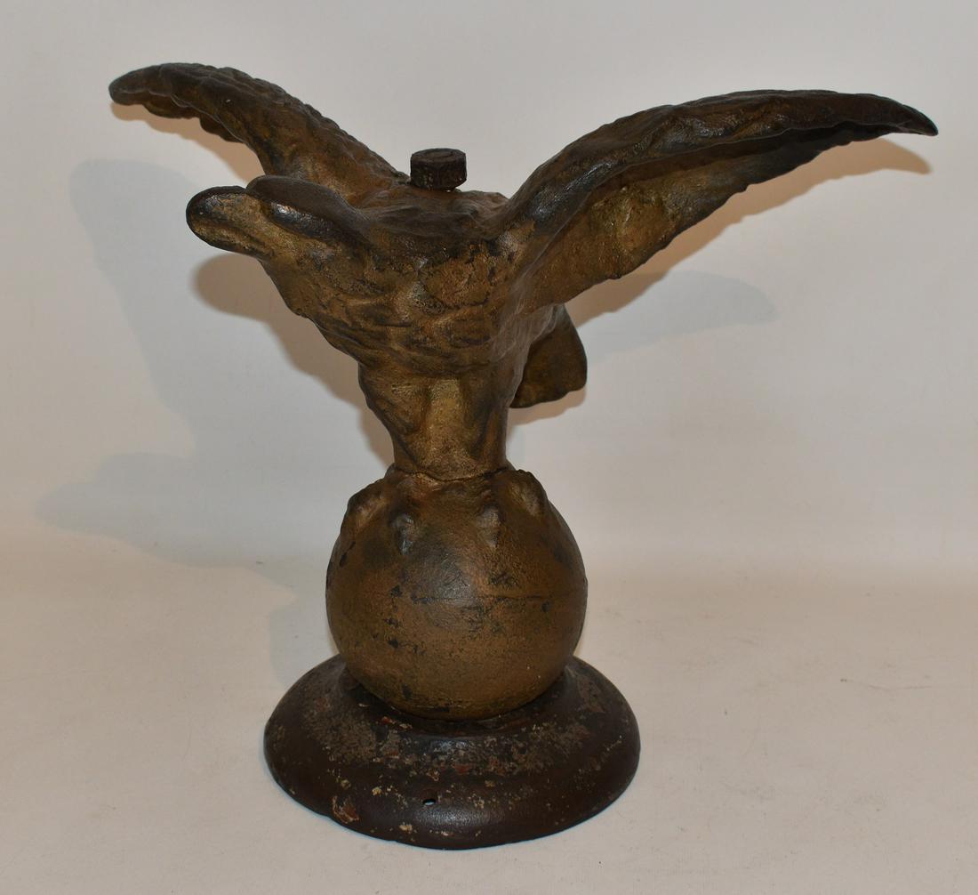 VICT. PAINTED CAST IRON PILOT HOUSE TURNED HEAD EAGLE (1 of 13)