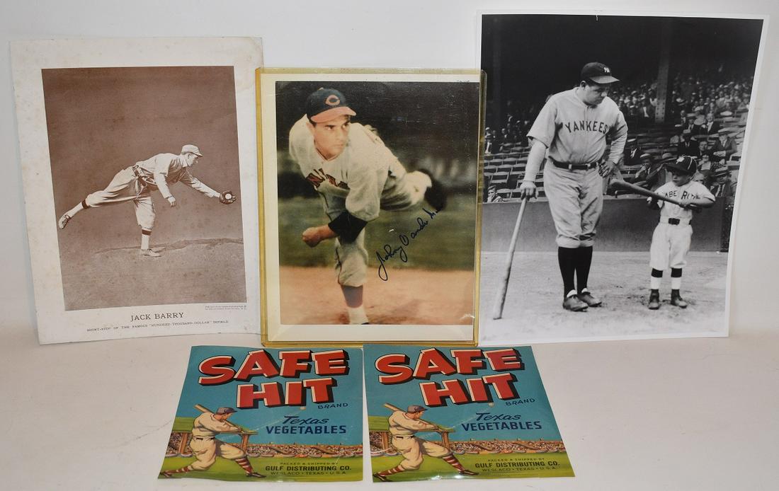 4 BASEBALL RELATED INCL. JOHNNY VANDERMEER AUTOGRAPHED (1 of 14)