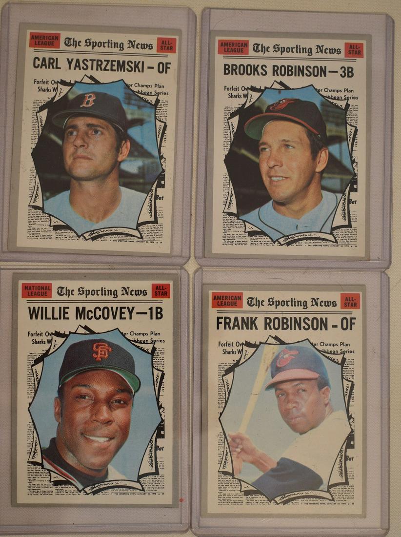 (4) TOPPS 1969/70 BASEBALL CARDS INCL. BROOKS ROBINSON (1 of 13)