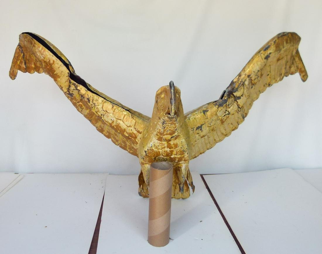 HUGE GILT COPPER EAGLE WEATHERVANE, 19/20TH C. (1 of 9)