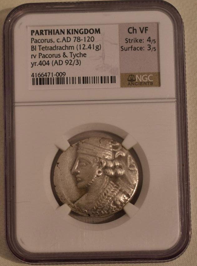 PARTHIAN KINGDOM-PACORUS ANCIENT SILVER COIN B1 (1 of 4)