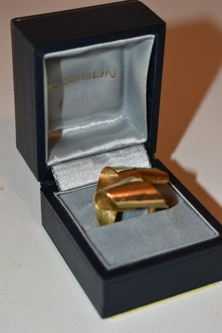 ART MODERN 18KT YW. GOLD RIBBON STYLE RING, C. 1950/60 (1 of 9)