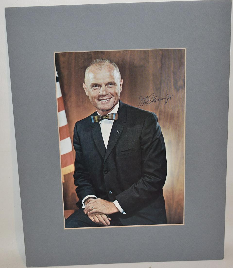 PHOTOGRAPH SIGNED JOHN GLENN, UNITED STATES ASTRONAUT (1 of 5)