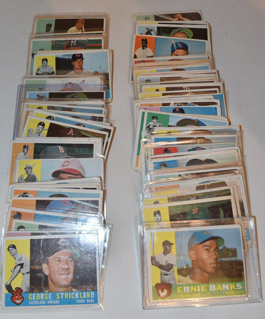 LOT (155) 1960 TOPPS BASEBALL CARDS (GOOD TO VERY GOOD) (1 of 3)