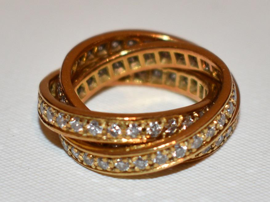 FINE BVCCARI 18KT YELLOW GOLD DIAMOND MYSTERY RING (1 of 6)