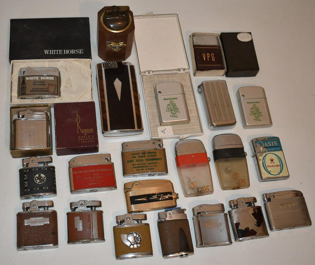 (21) ASST. VINTAGE CIGARETTE LIGHTERS INCL. RONSON (1 of 15)