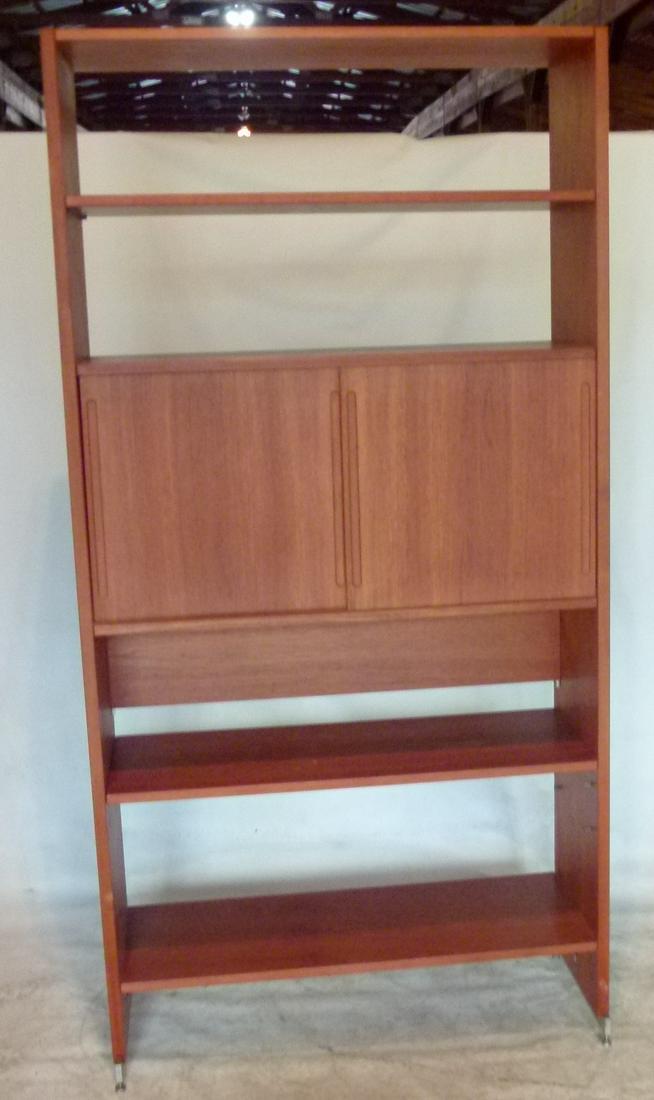DANISH MODERN TEAKWOOD BOOKCASE/LIQUOR CABINET (1 of 7)
