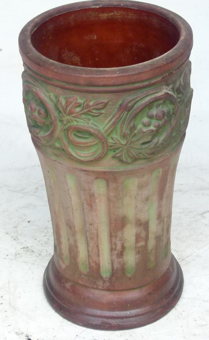 PETERS & REED TERRA COTTA UMBRELLA STAND, C. 1930/40 (1 of 5)