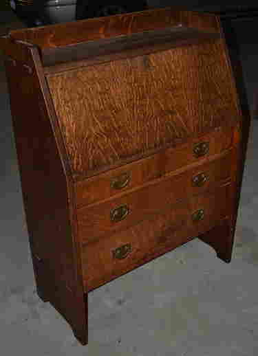 Gustav Stickley Quarter Sawn Oak Drop Front Desk May 15 2021 Estateofmind Auctions In Ny Gustav Stickley Quarter Sawn Oak Drop, Stickley Fall Front Desk