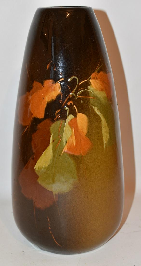 ROOKWOOD STANDARD GLAZE LAMP BASE W/ FOLIAGE DECO (1 of 5)