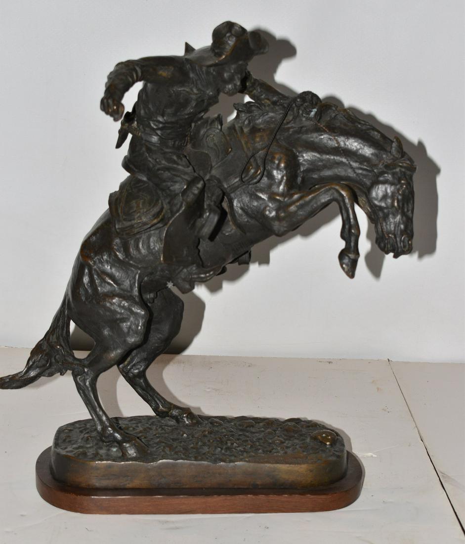 CONT. FREDRICK REMINGTON BRONZE "BUCKING BRONCO" (1 of 12)