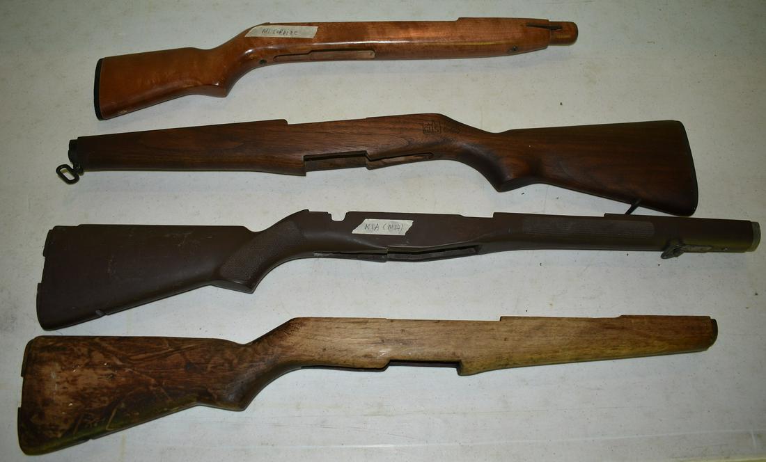 (4) STOCKS (1) M1 CARBINE, (2) M1 GARANDS, (1) M1A/M14: (4) STOCKS (1) M1 CARBINE, (2) M1 GARANDS, (1) M1A/M14
