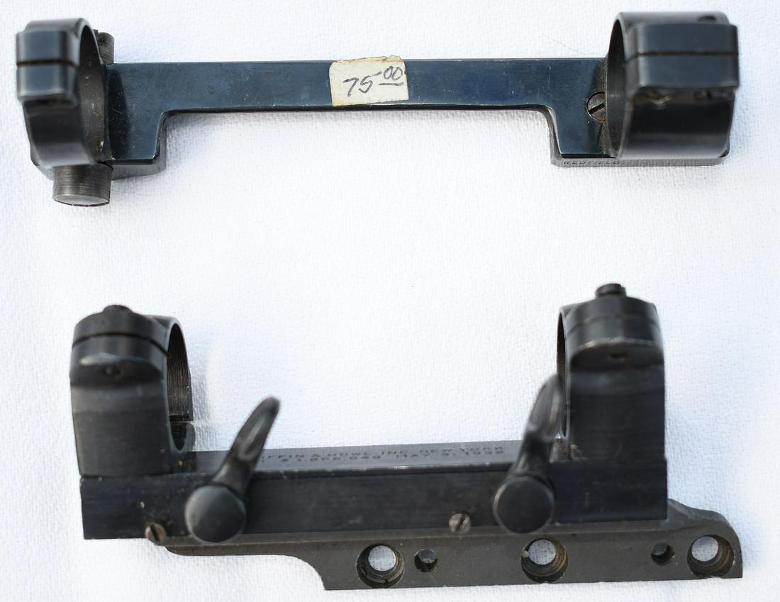 LOT (2) SCOPE MOUNTS INCL. GRIFFIN-HOWE 1932, REDFIELD: LOT (2) SCOPE MOUNTS INCL. GRIFFIN-HOWE 1932, REDFIELD