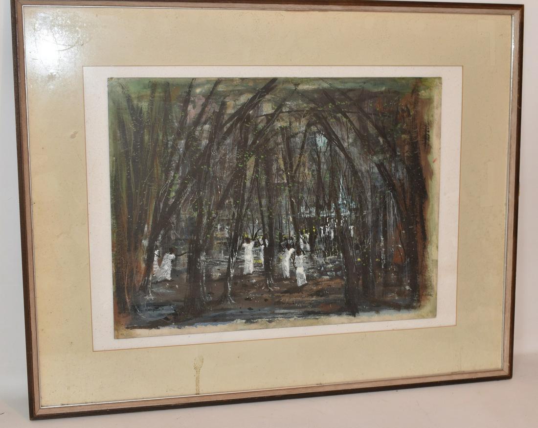 O/P ABSTRACT W/ FIGURES SIGNED MARTIN JACKSON (1 of 10)