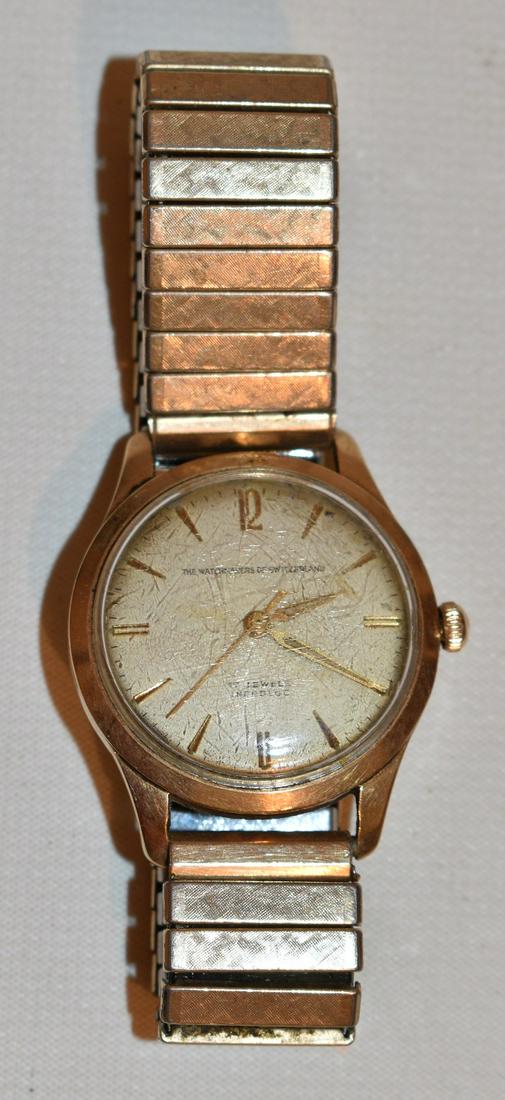 THE WATCHMAKERS OF SWITZERLAND 14KT YW GOLD WRISTWATCH (1 of 3)