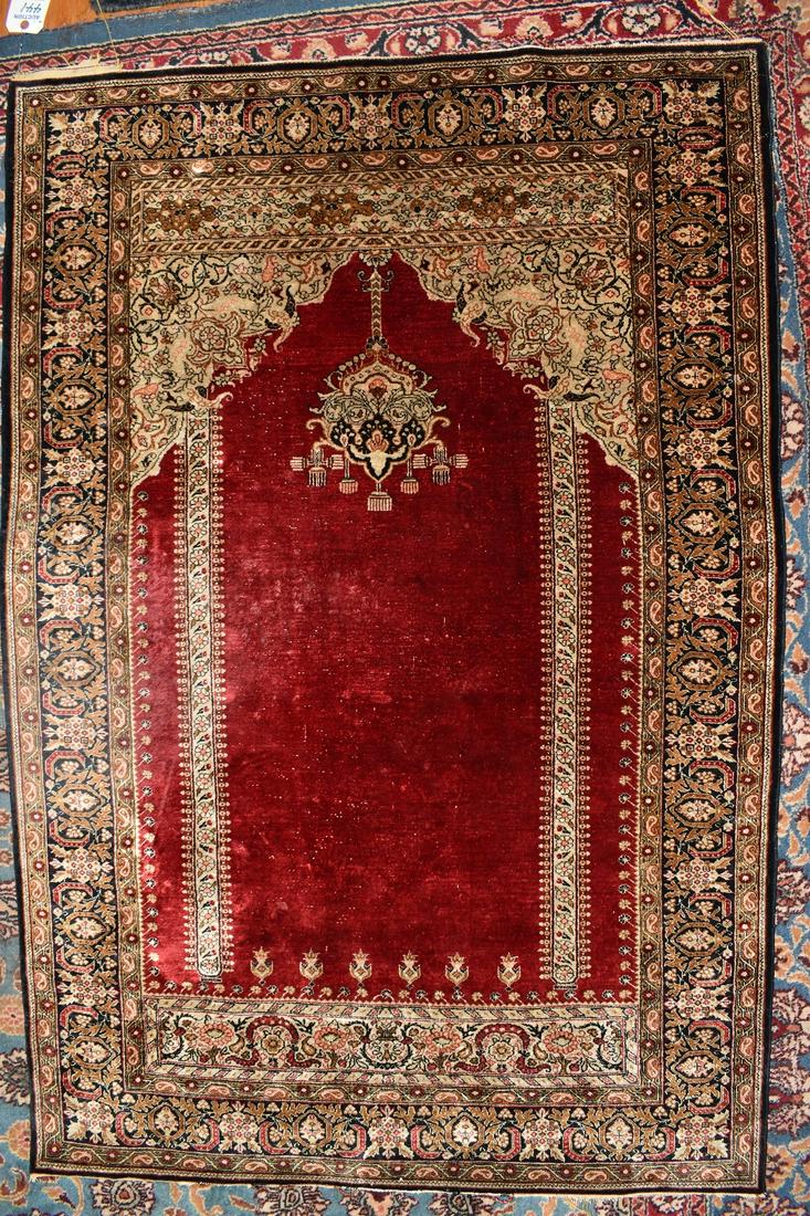 ANTIQUE TURKISH KEYSERIE PRAYER RUG, C. 1910/20 (1 of 9)