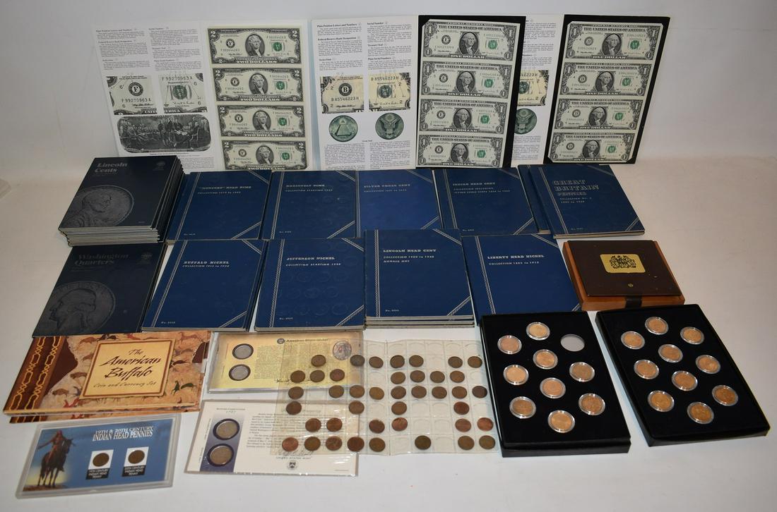 LARGE LOT ASSORTED COINS/CURRENCY (1 of 20)