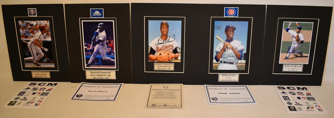 SIGNED PHOTOS INCL. BANKS/ROBINSON/GRIFFEY/SCHMIDT/RYAN (1 of 17)
