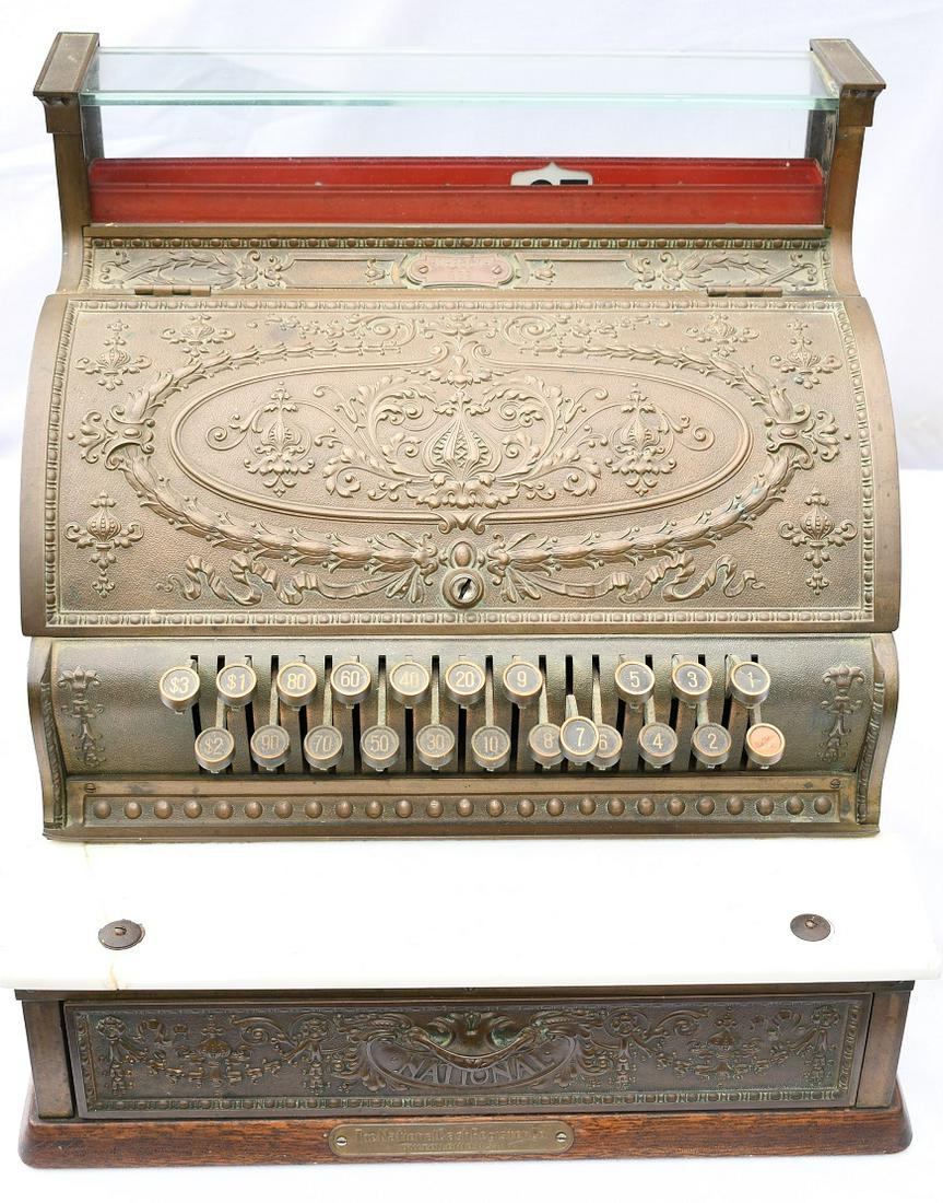 NATIONAL BRASS CASH REGISTER MODEL 332 (1 of 12)