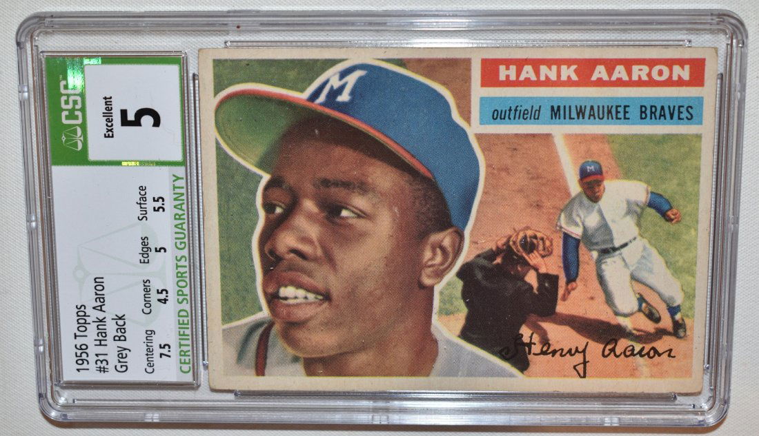 1955 TOPPS HANK AARON #31 BASEBALL CARD (1 of 4)