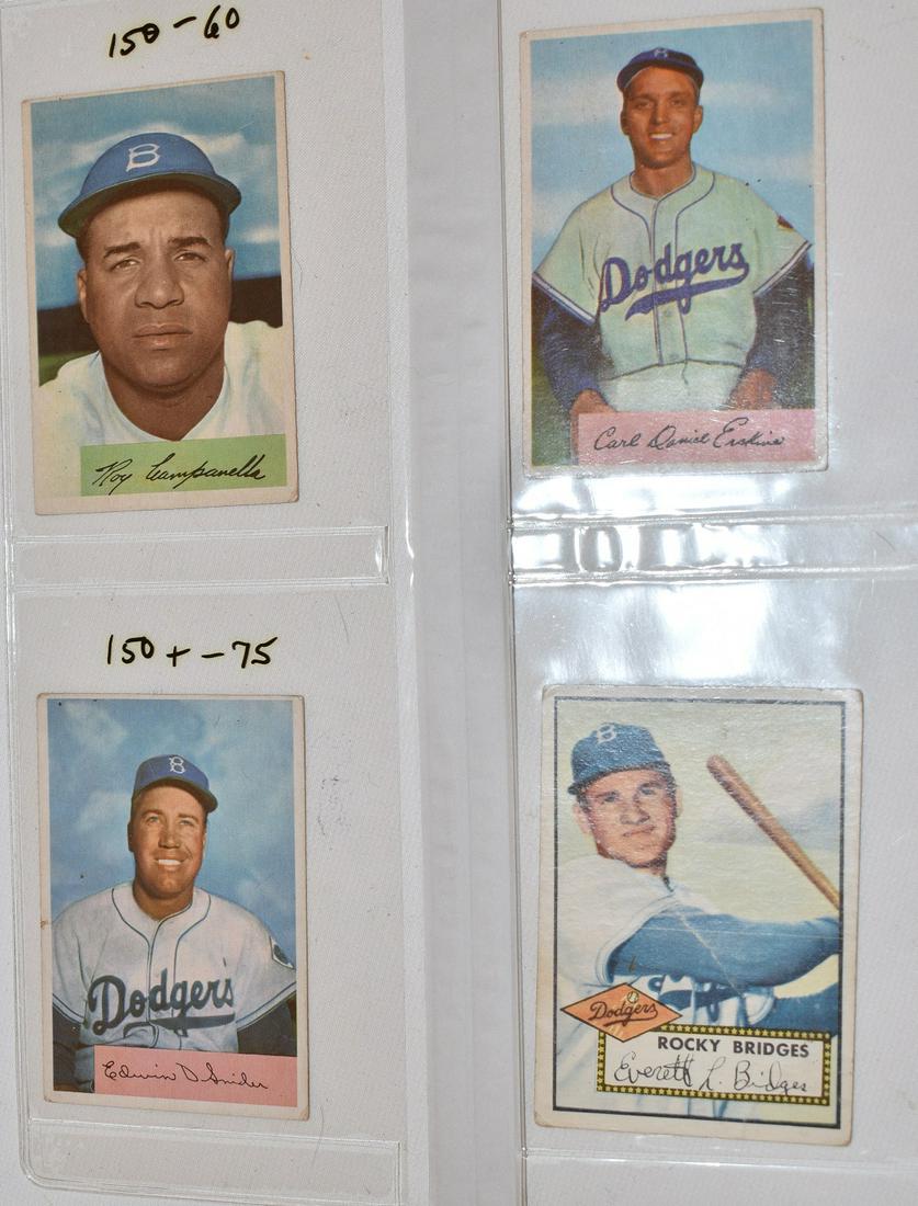 (4) 1954 TOPPS/BOWMAN BASEBALL CARDS INCL. CAMPANELLA (1 of 9)