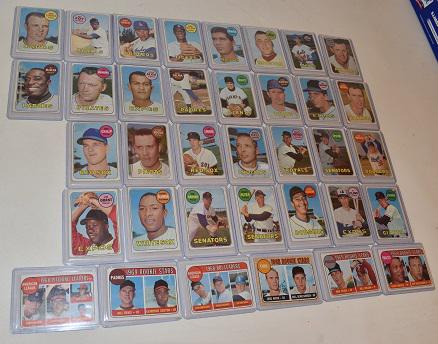 (36) TOPPS 1968/69 BASEBALL CARDS (1 of 15)