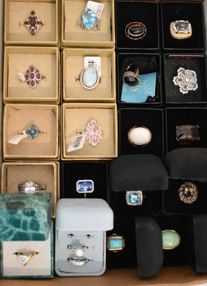 LOT ASSORTED JEWELRY INCL. STERLING WEIGHT 5.8 OZS. (1 of 11)