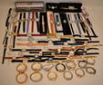 LARGE LOT ASSORTED COSTUME JEWELRY - WATCHES