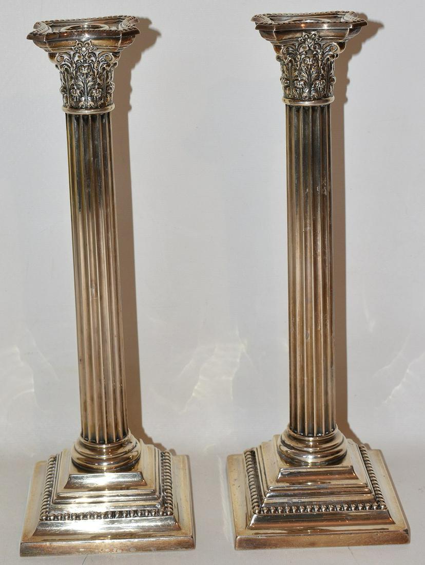 PR. GORHAM STERLING CORINTHIAN COLUMN CANDLESTICKS (1 of 7)